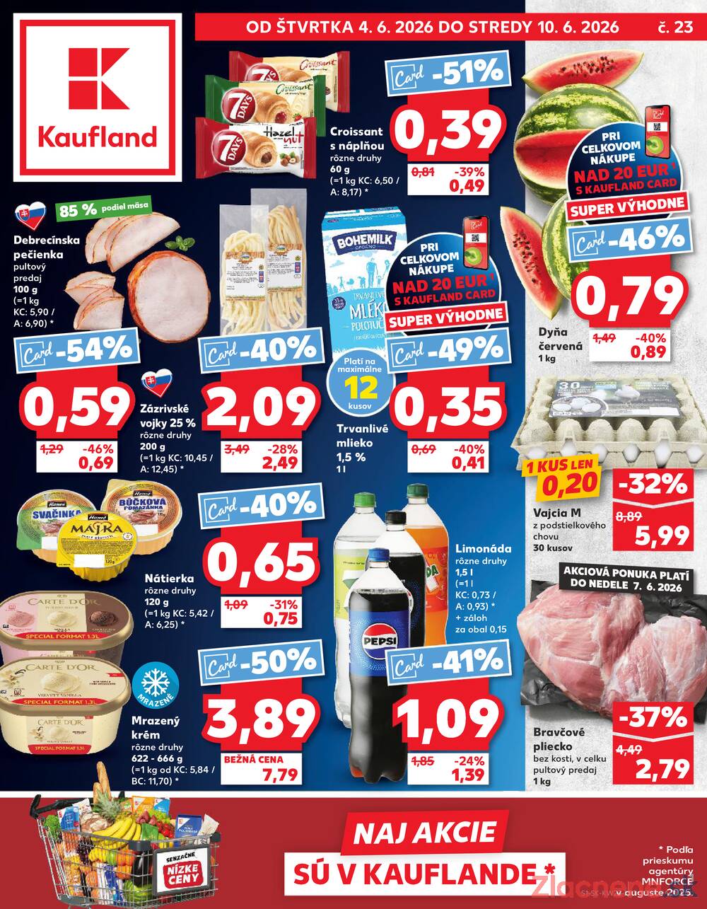 Leták Kaufland - Kaufland 4.6. - 10.6. - Kaufland Tvrdošín - strana 1