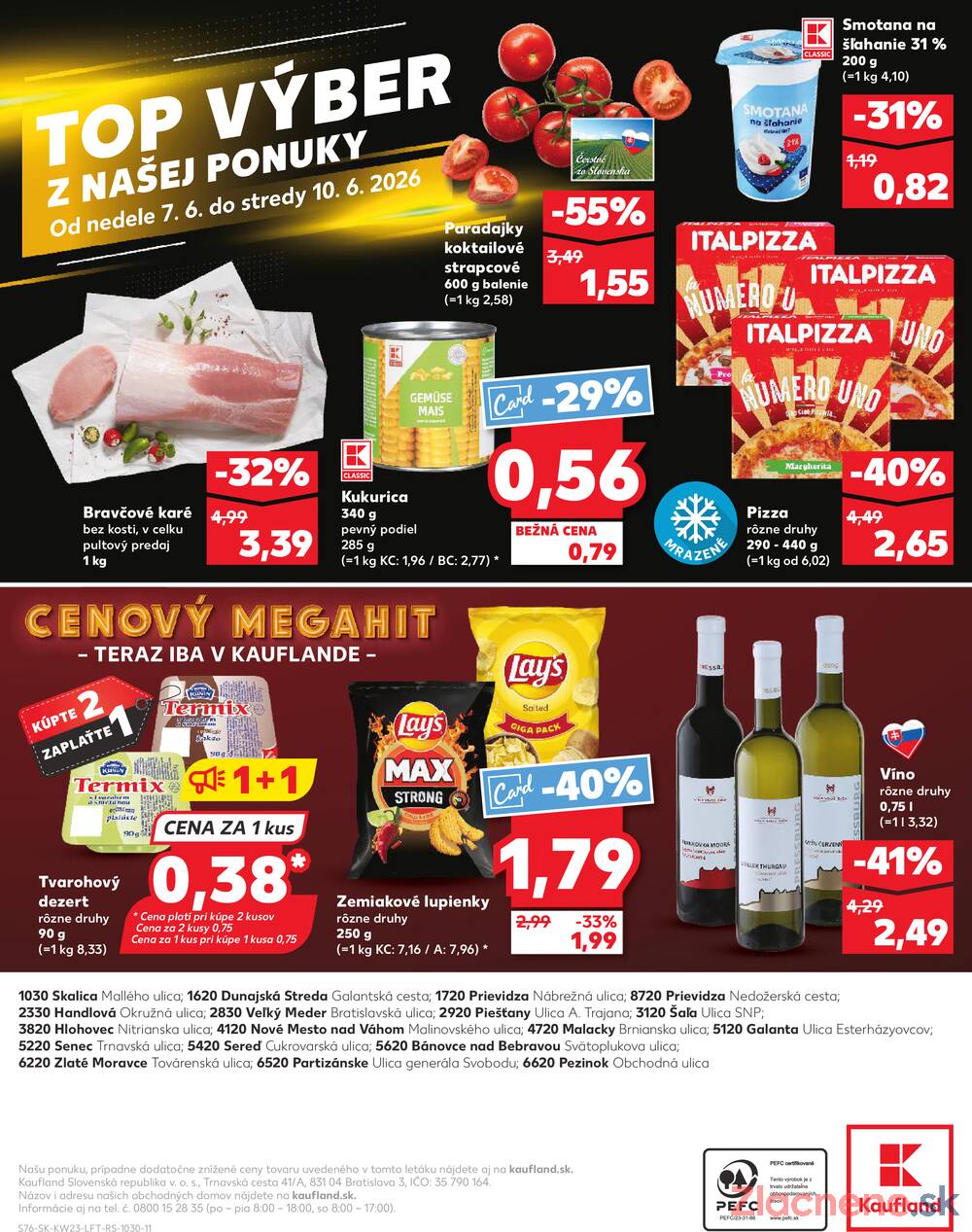 Kaufland 4.6. - 10.6. - Kaufland Piešťany