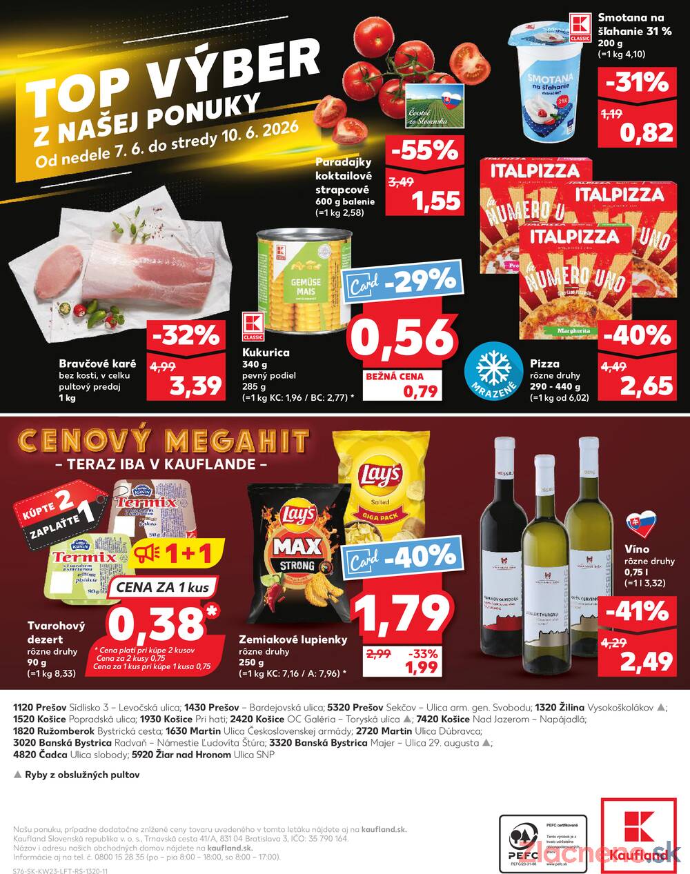 Kaufland 4.6. - 10.6. - Kaufland Ružomberok