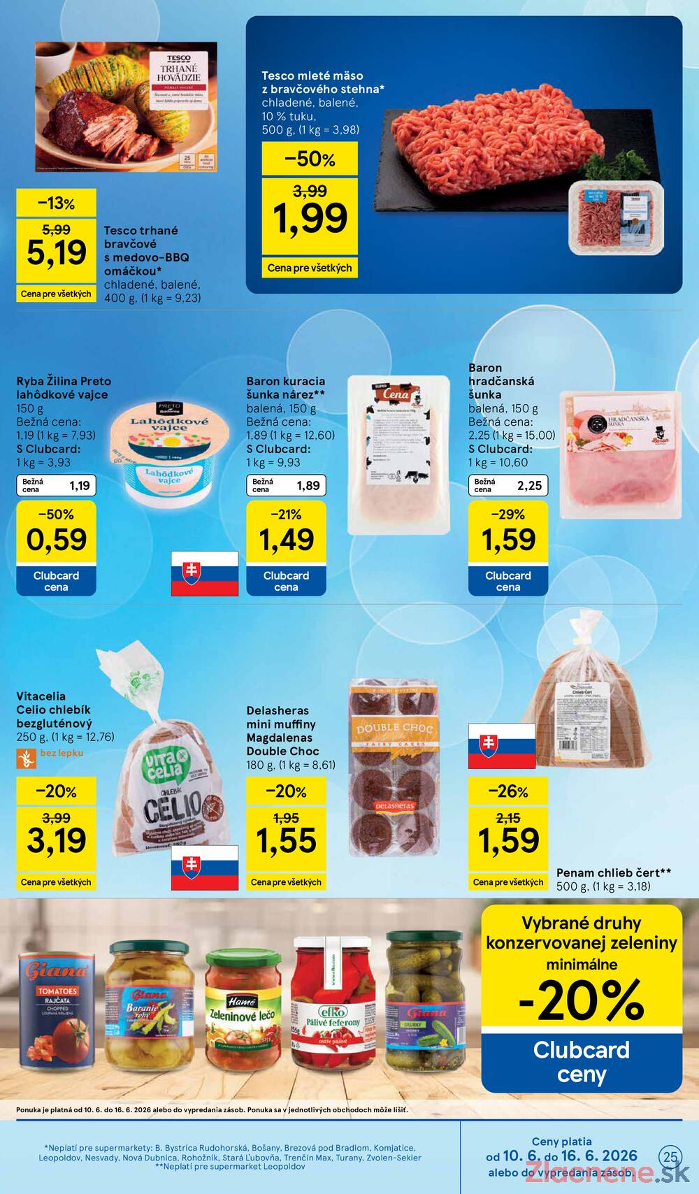Tesco supermarkety od 10.6. do 16.6.2026