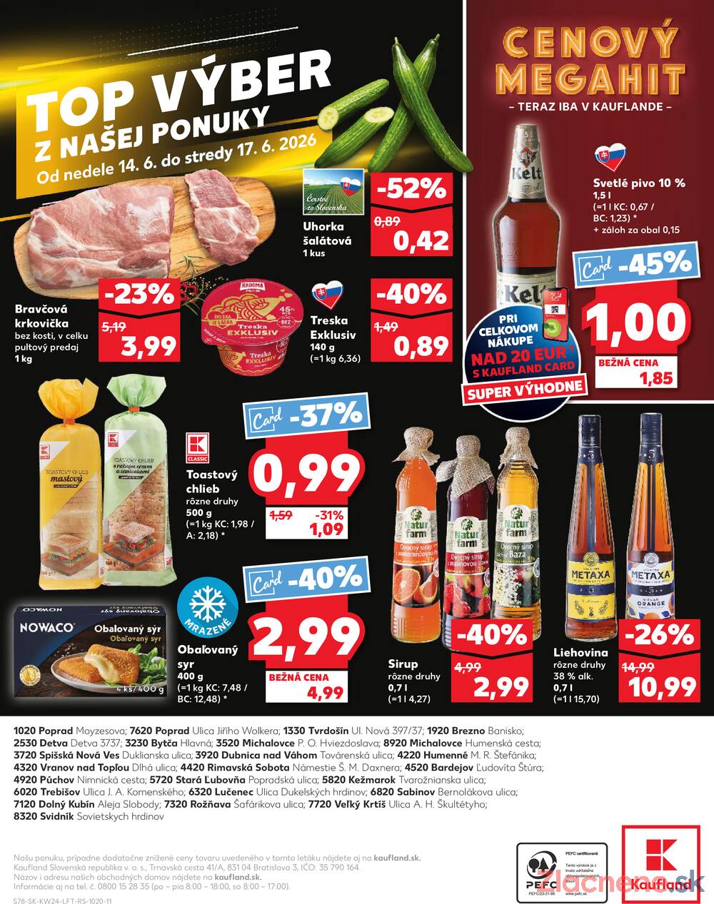 Kaufland 11.6. - 17.6. - Kaufland Spišská Nová Ves