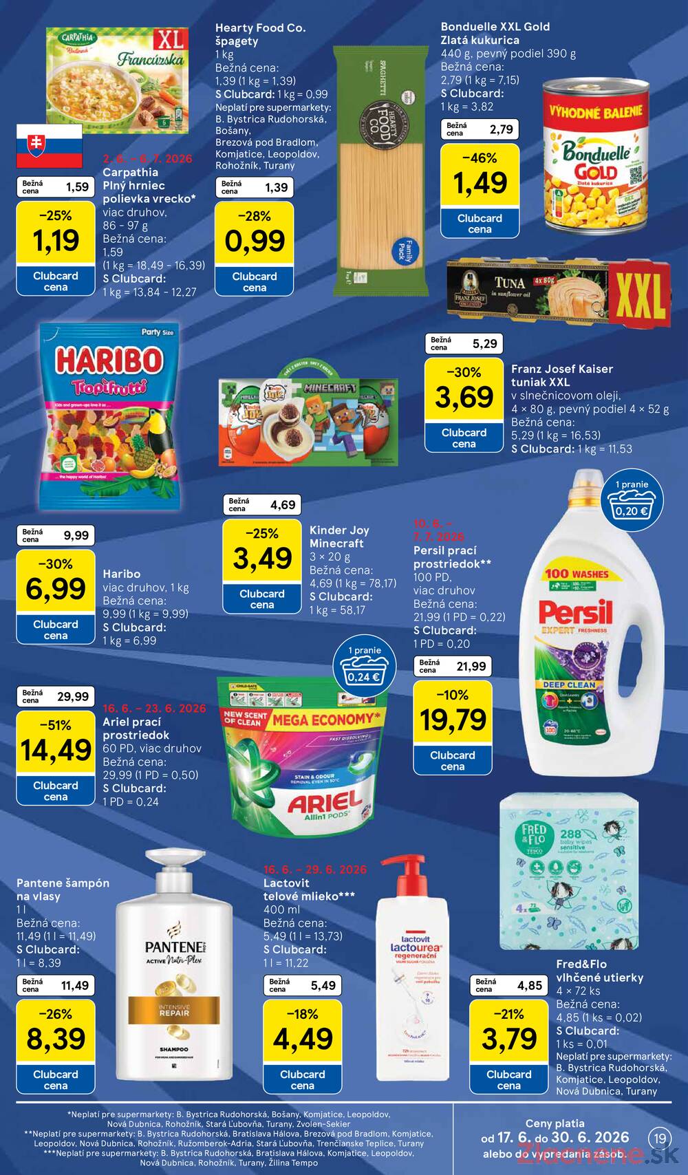 Leták Tesco - Tesco supermarkety od 17.6. do 23.6.2026 - strana 19 Leták Tesco - Tesco supermarkety od 17.6. do 23.6.2026 - strana 19