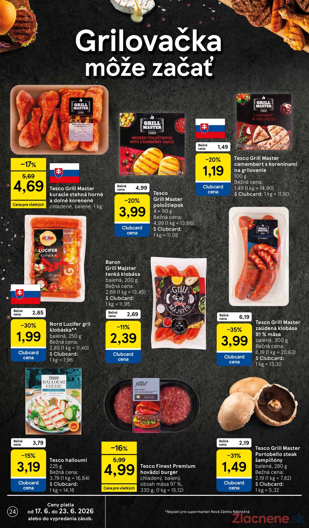 Tesco supermarkety od 17.6. do 23.6.2026