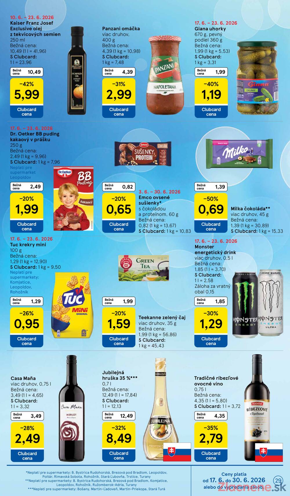 Leták Tesco - Tesco supermarkety od 17.6. do 23.6.2026 - strana 29 Leták Tesco - Tesco supermarkety od 17.6. do 23.6.2026 - strana 29
