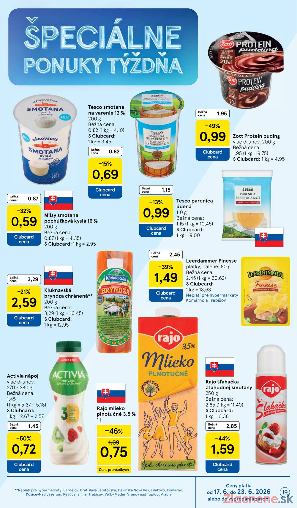 Tesco malé hypermarkety 17.6. - 23.6.