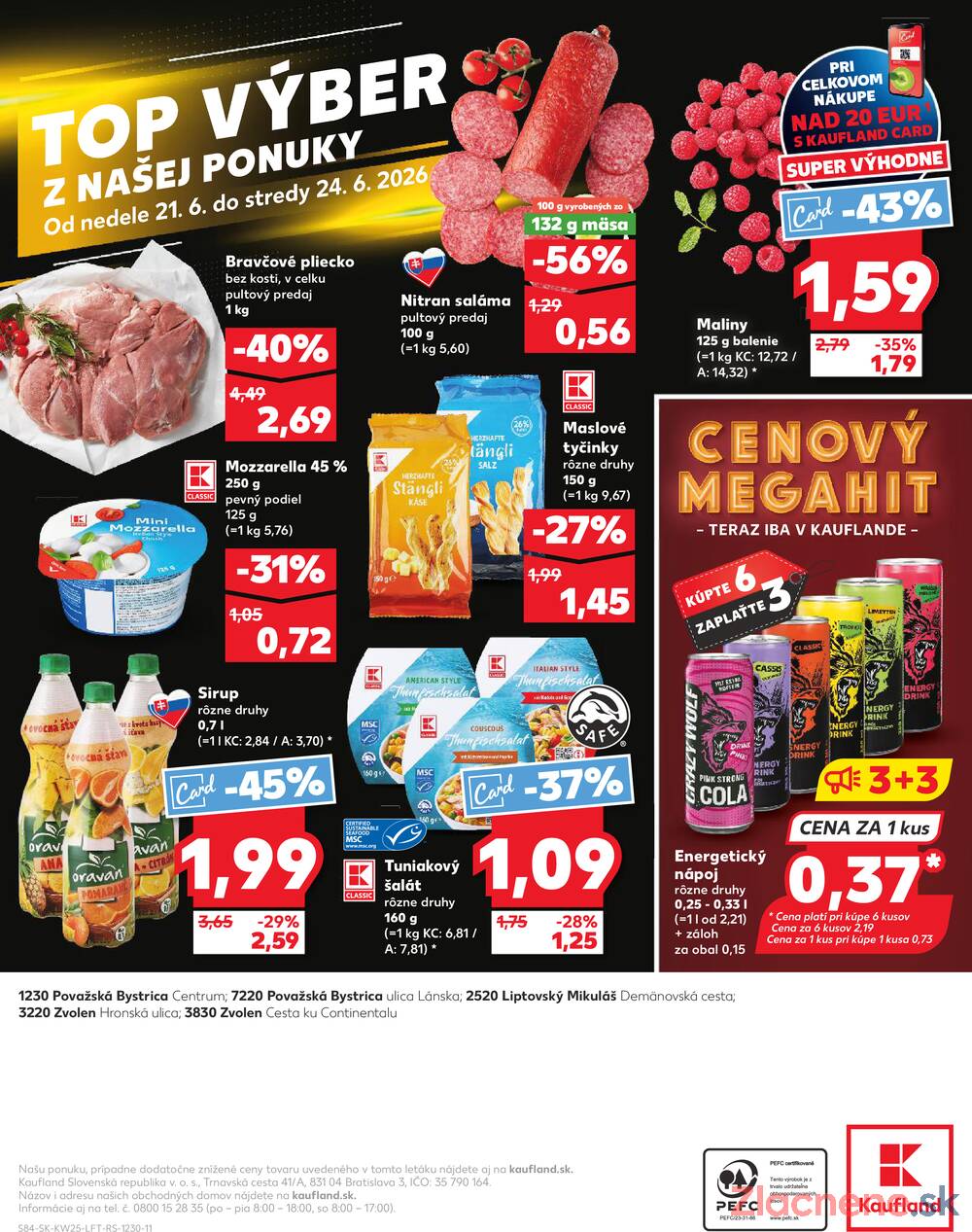 Kaufland 18.6. - 24.6. - Kaufland Liptovský Mikuláš