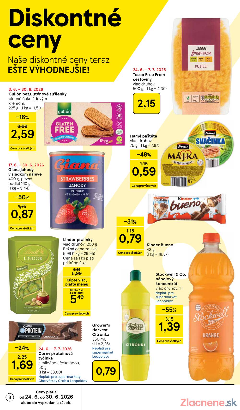 Tesco supermarkety od 24.6. do 30.6.2026