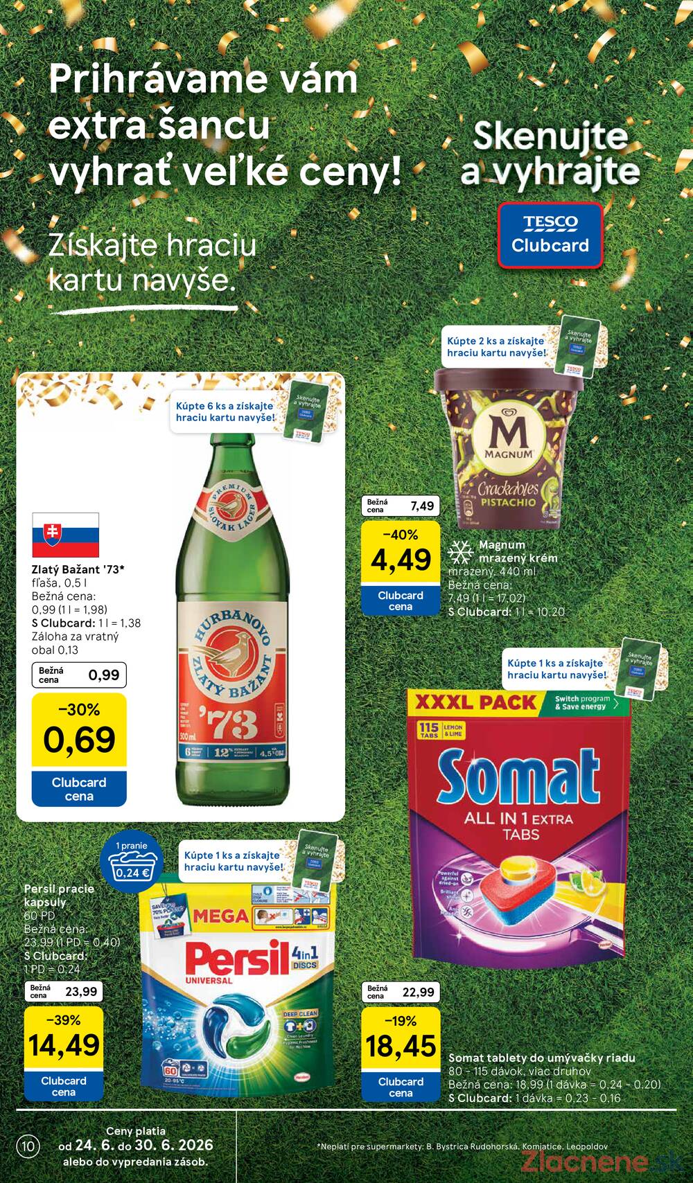 Tesco supermarkety od 24.6. do 30.6.2026