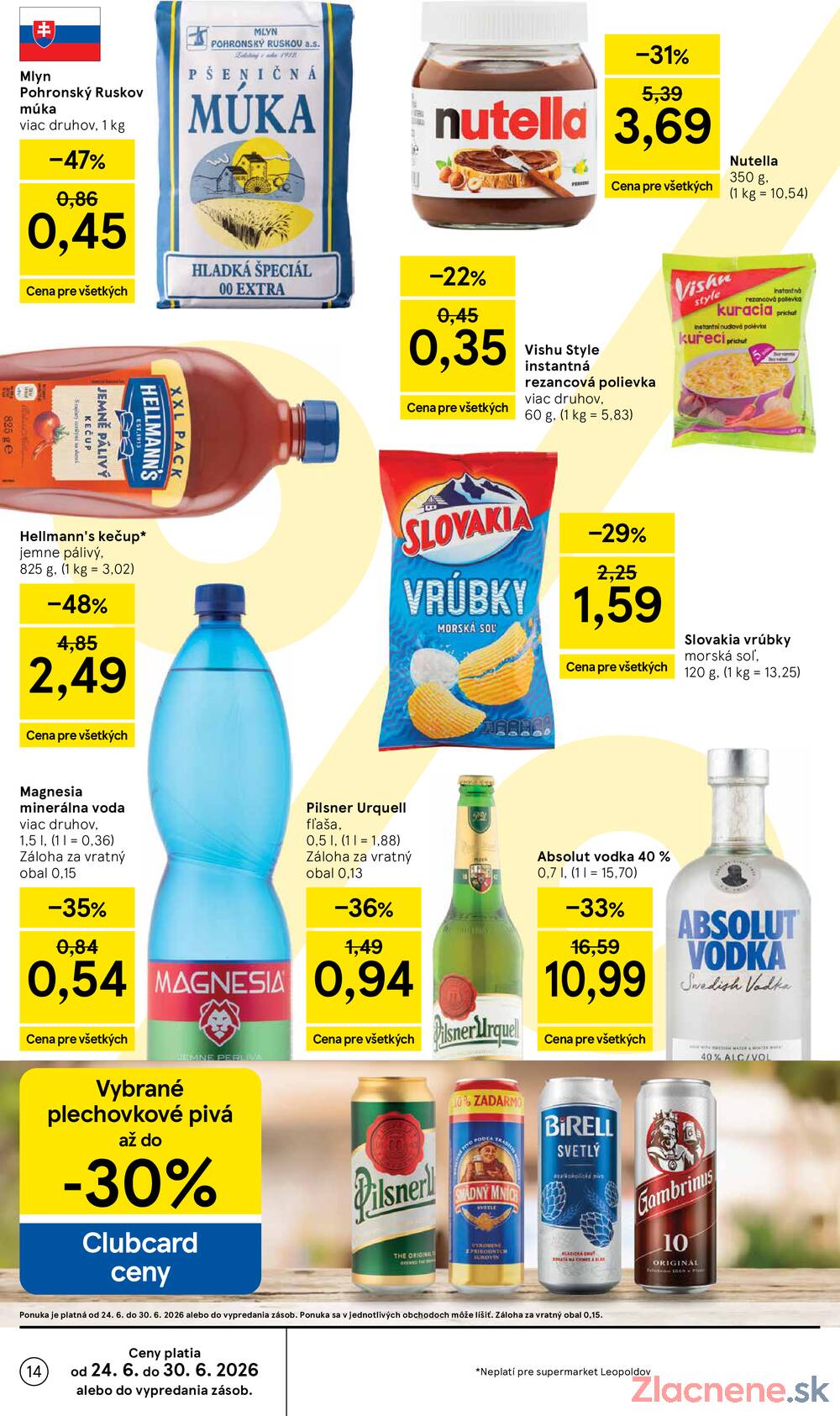 Tesco supermarkety od 24.6. do 30.6.2026
