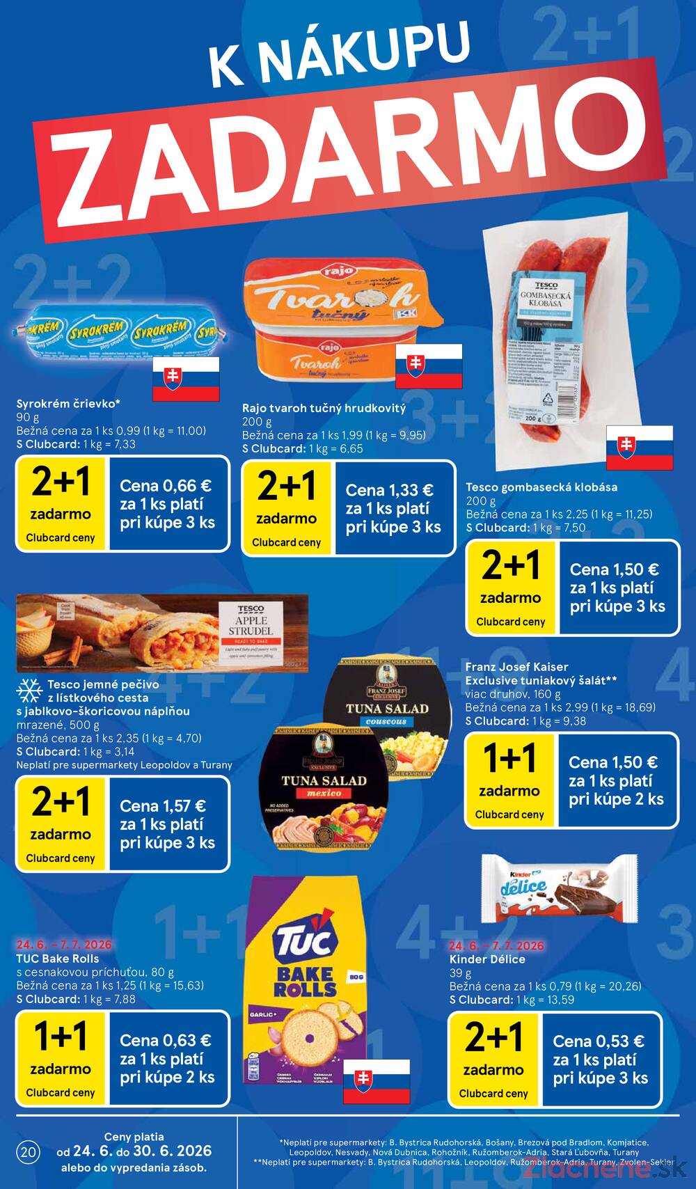 Tesco supermarkety od 24.6. do 30.6.2026