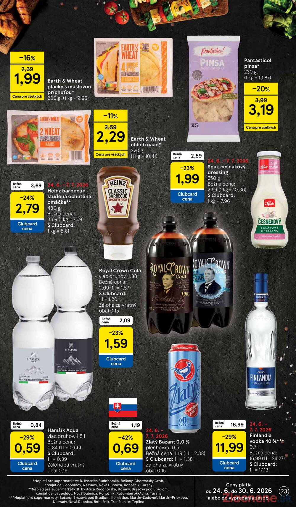 Tesco supermarkety od 24.6. do 30.6.2026