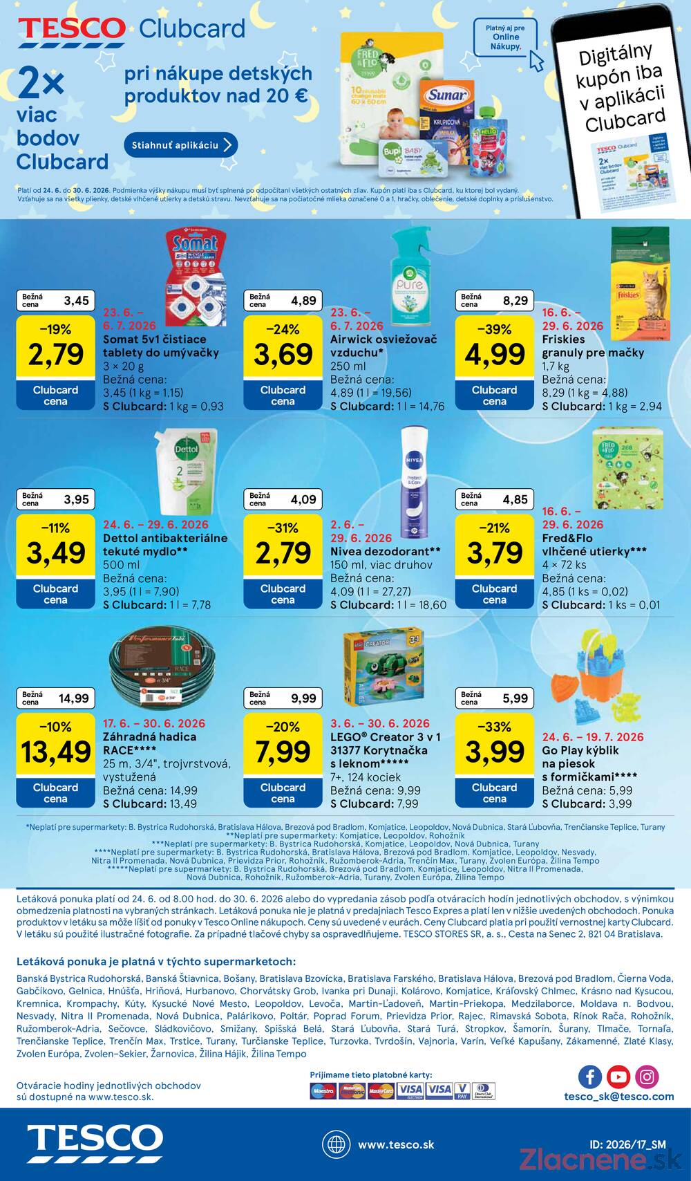 Tesco supermarkety od 24.6. do 30.6.2026