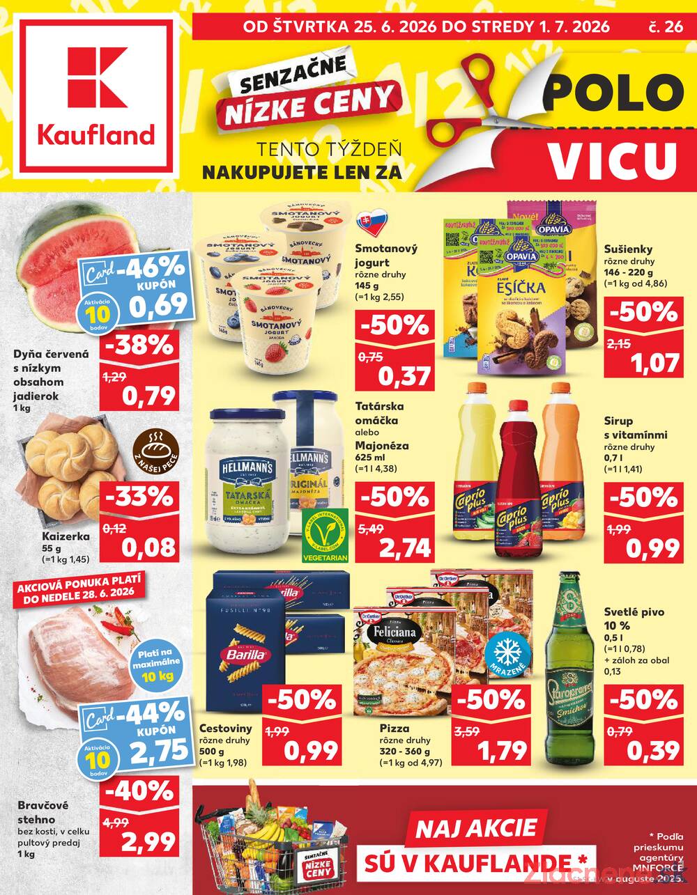 Leták Kaufland - Kaufland 25.6. - 1.7. - Kaufland Tvrdošín - strana 1