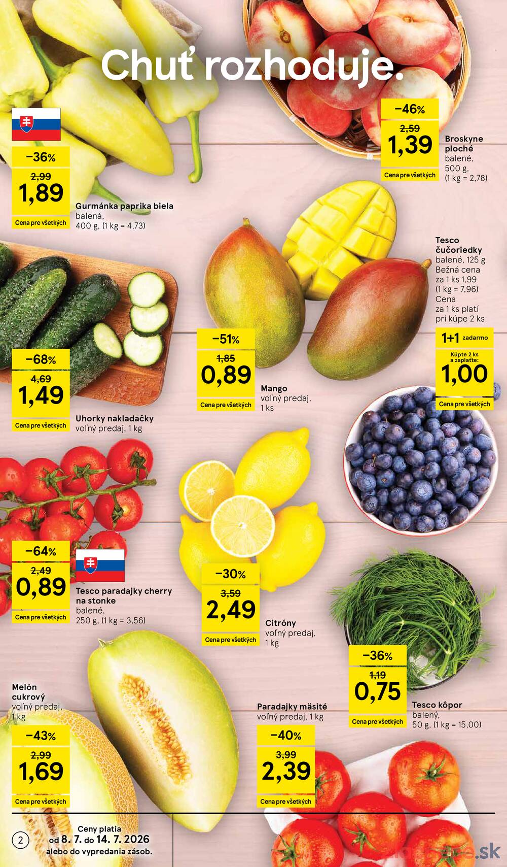 Tesco supermarkety od 8.7. do 14.7.2026
