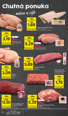 Tesco supermarkety od 15.7. do 21.7.2026