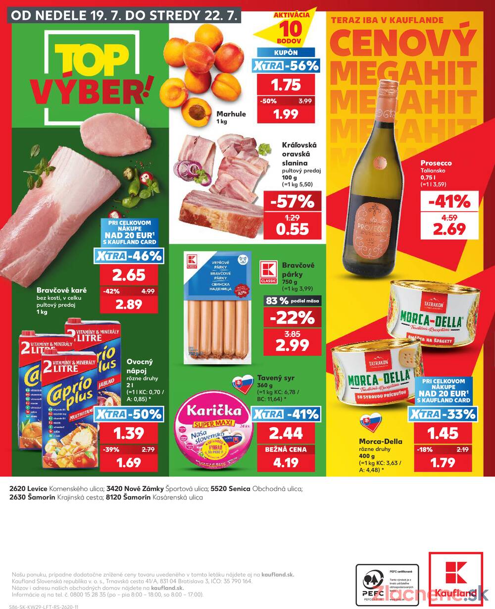 Leták Kaufland - Kaufland 16.7. - 22.7. - Kaufland Nové Zámky - strana 86