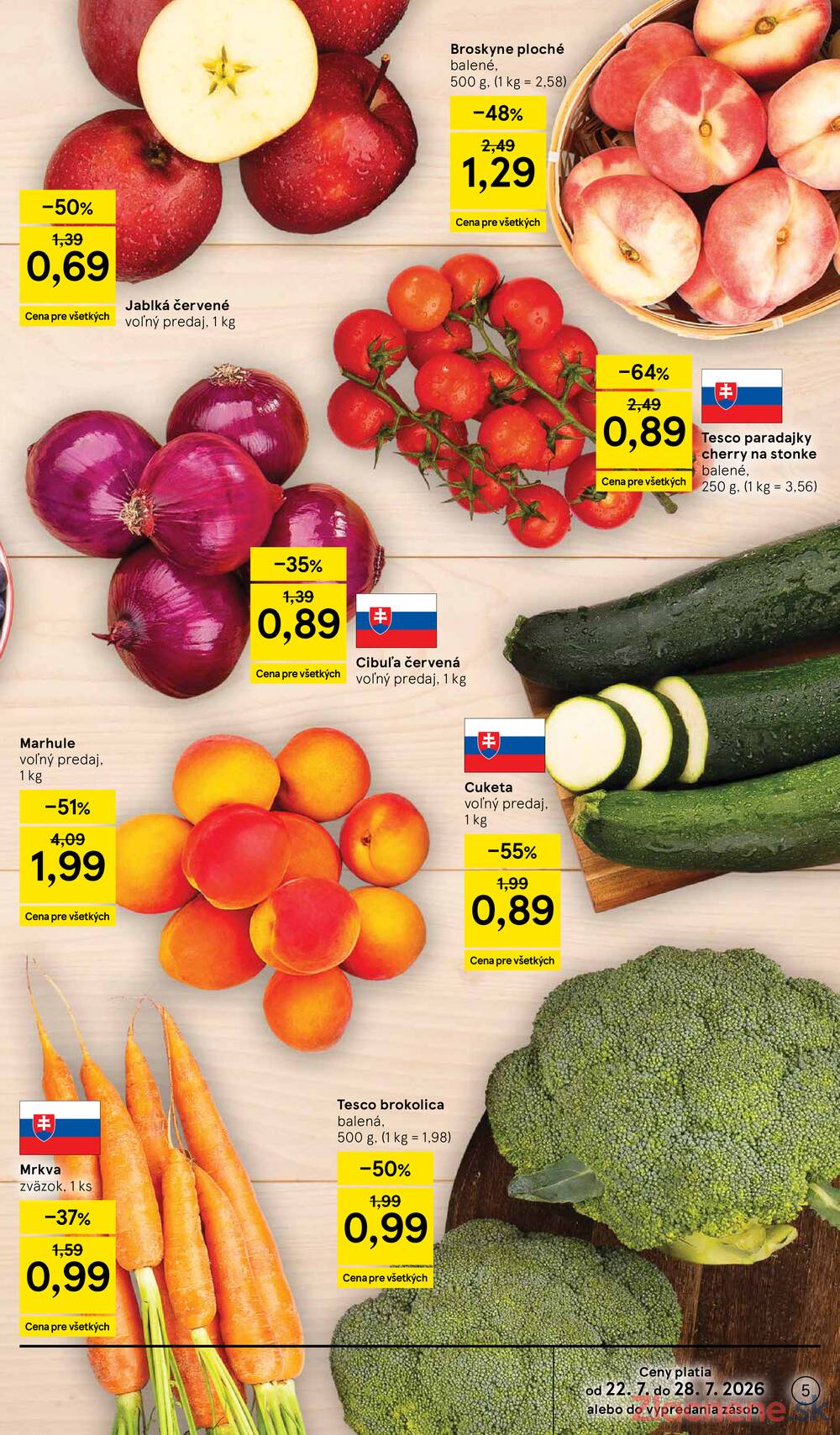 Leták Tesco - Tesco hypermarkety 22.7. - 28.7. - strana 5 Leták Tesco - Tesco hypermarkety 22.7. - 28.7. - strana 5