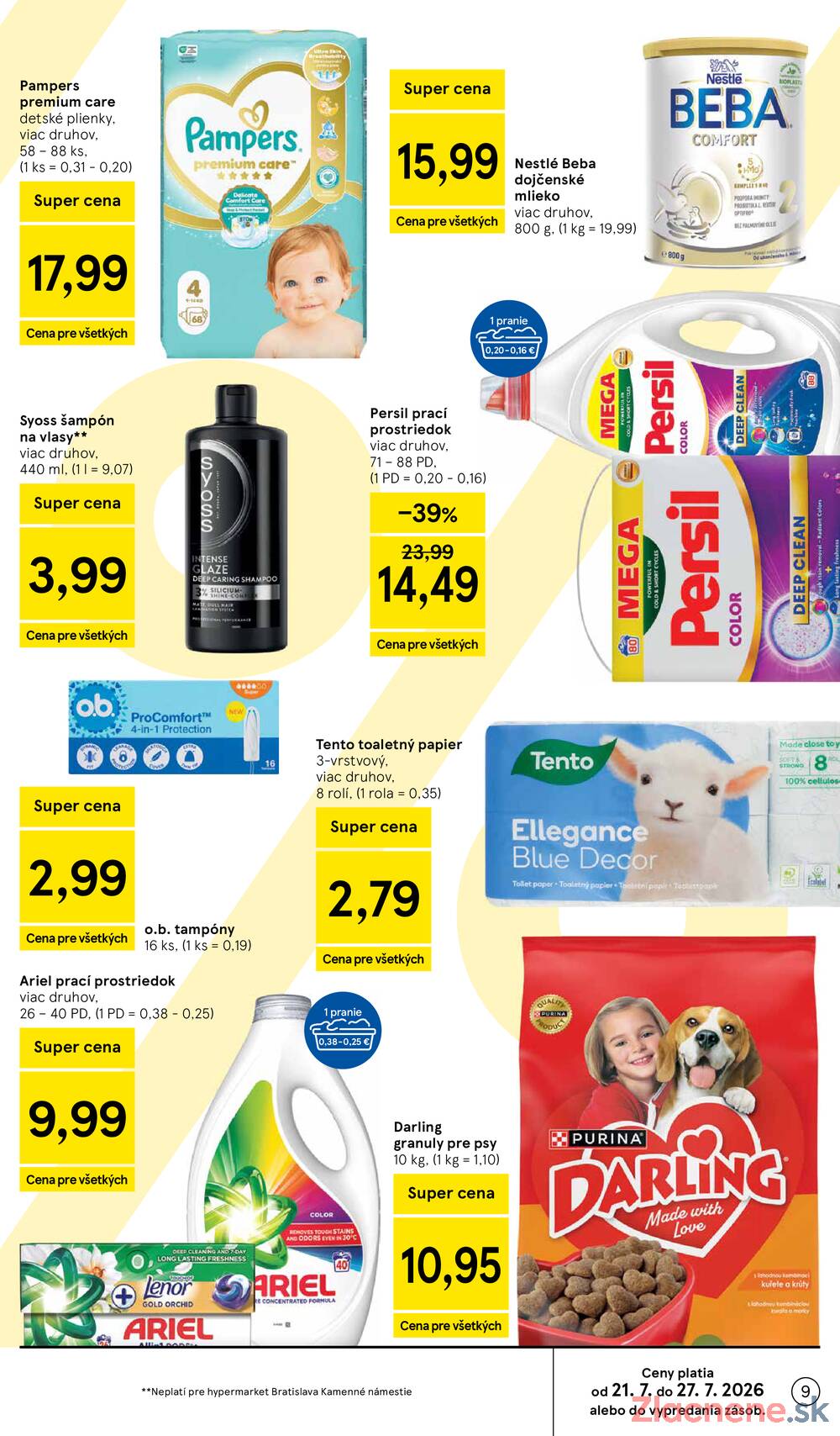 Leták Tesco - Tesco hypermarkety 22.7. - 28.7. - strana 9 Leták Tesco - Tesco hypermarkety 22.7. - 28.7. - strana 9