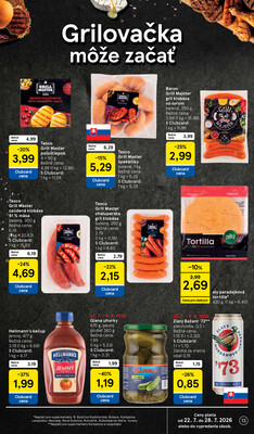 Tesco supermarkety od 22.7. do 28.7.2026