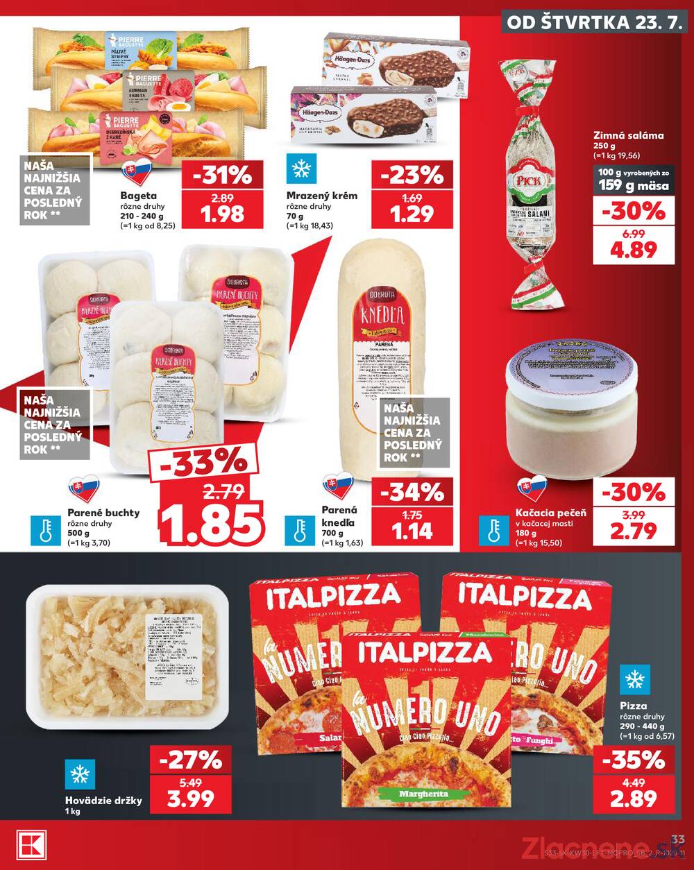 Leták Kaufland - Kaufland 23.7. - 29.7. - Kaufland Humenné - strana 33