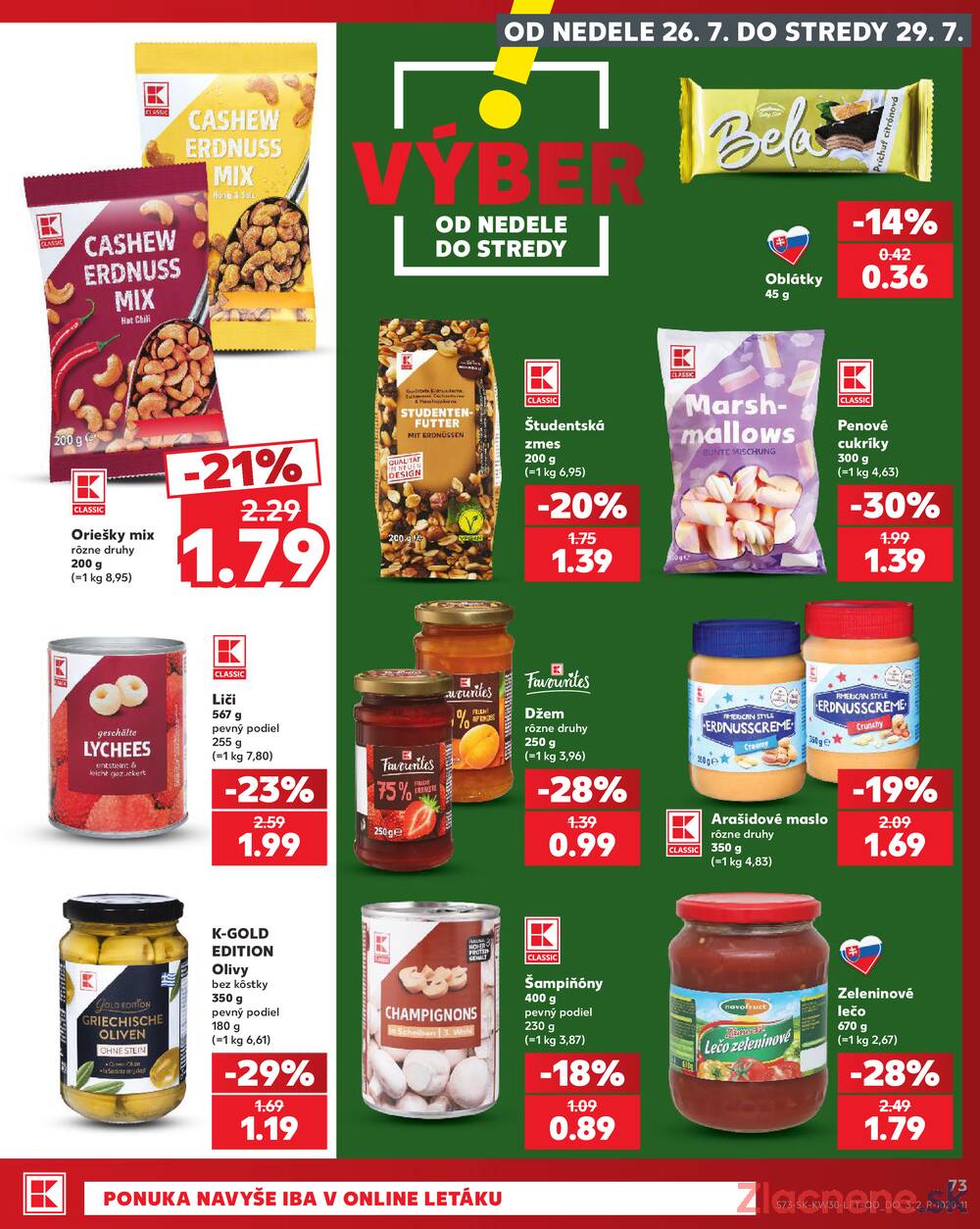Leták Kaufland - Kaufland 23.7. - 29.7. - Kaufland Stará Ľubovňa - strana 73 Leták Kaufland - Kaufland 23.7. - 29.7. - Kaufland Stará Ľubovňa - strana 73