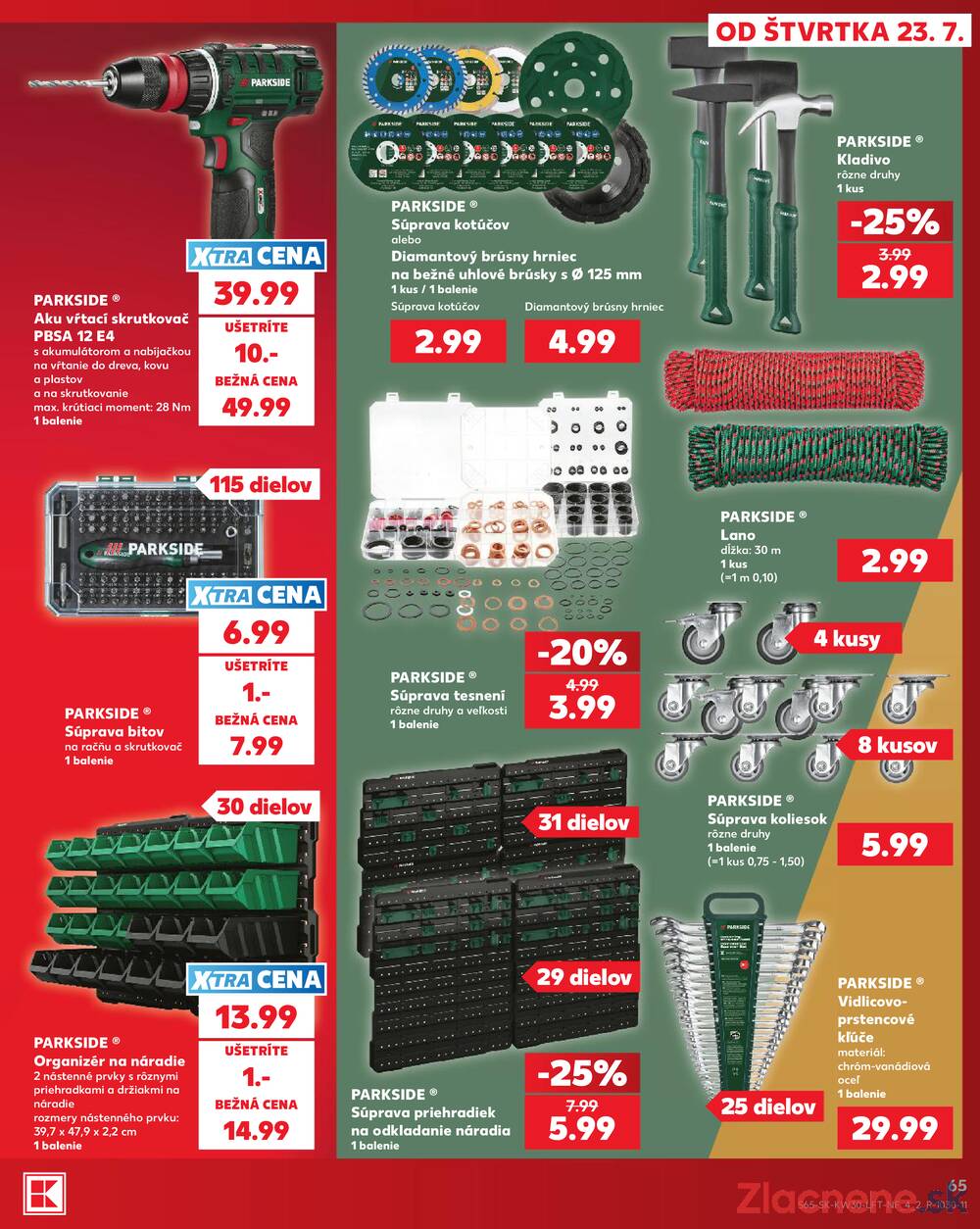Leták Kaufland - Kaufland 23.7. - 29.7. - Kaufland Veľký Meder - strana 65