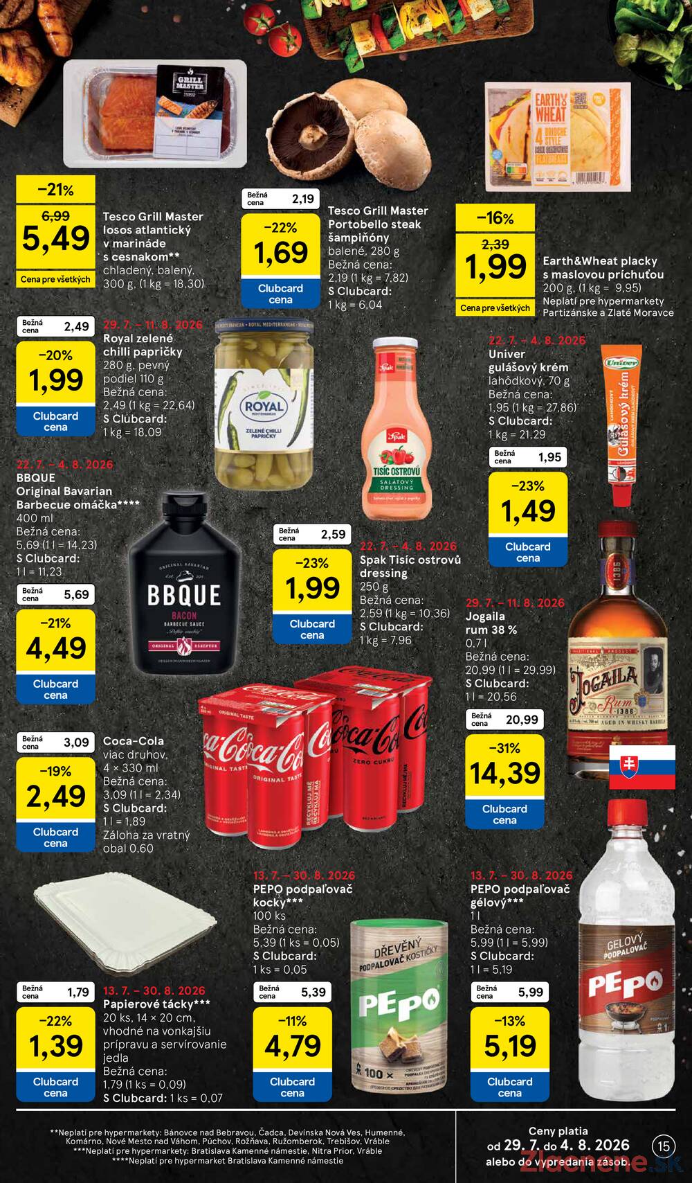 Tesco hypermarkety 29.7. - 4.8.