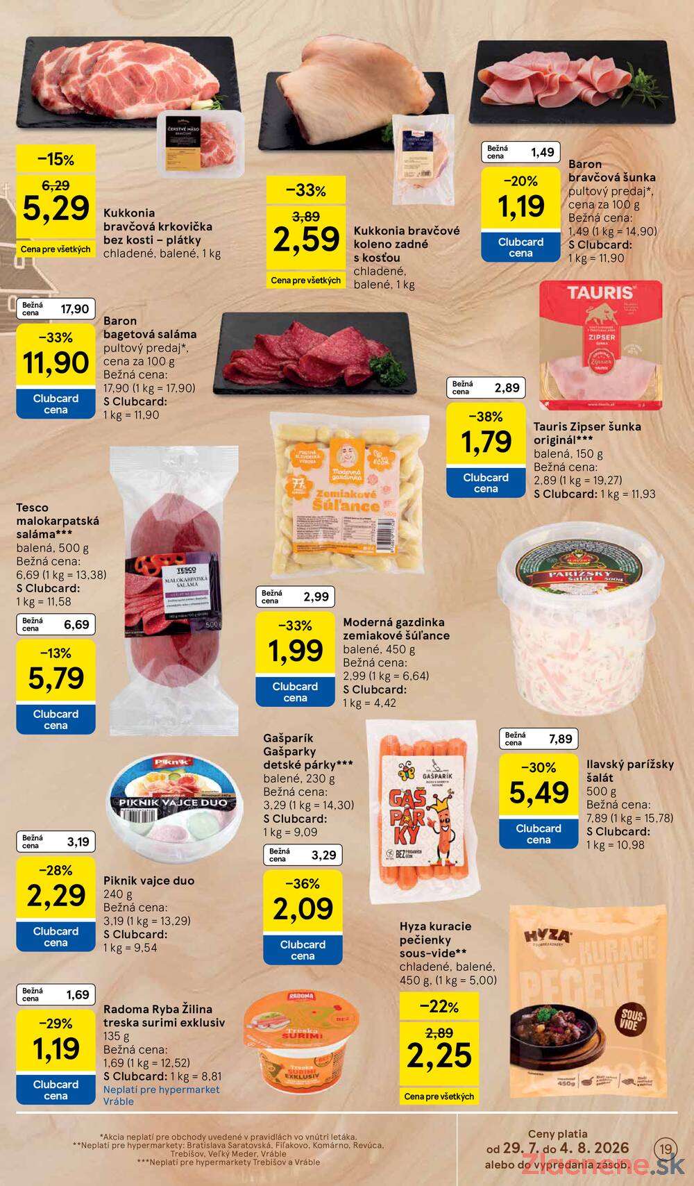 Tesco hypermarkety 29.7. - 4.8.