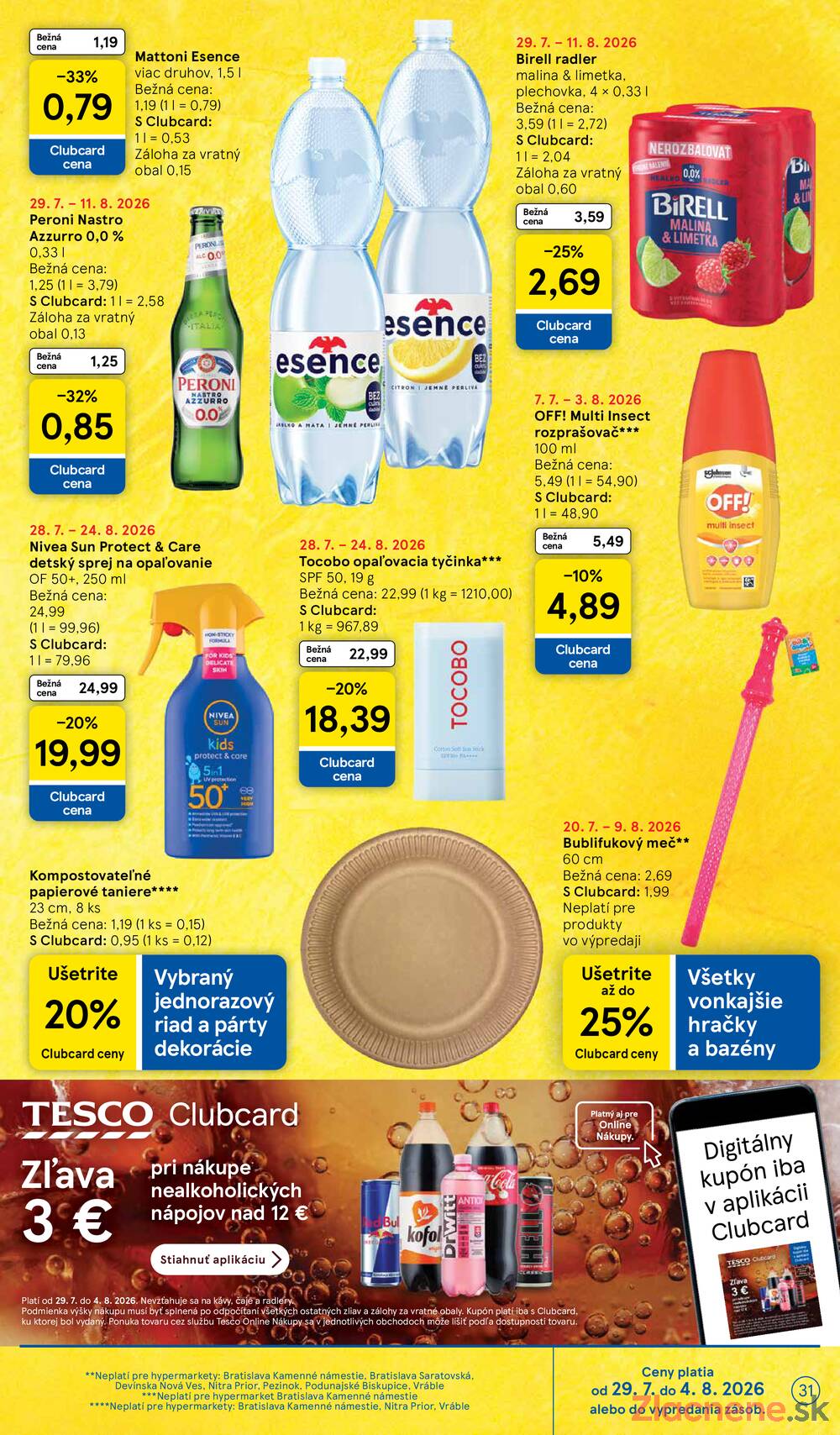 Tesco hypermarkety 29.7. - 4.8.