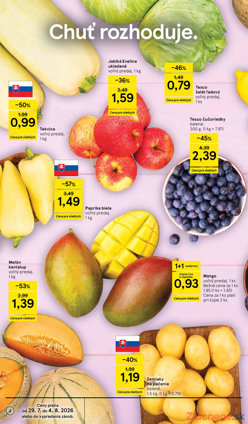 Leták Tesco - Tesco supermarkety od 29.7. do 4.8.2026 - strana 4