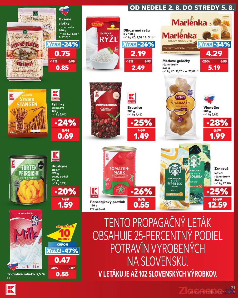 Leták Kaufland - Kaufland 30.7. - 5.8. - Kaufland Humenné - strana 71 Leták Kaufland - Kaufland 30.7. - 5.8. - Kaufland Humenné - strana 71