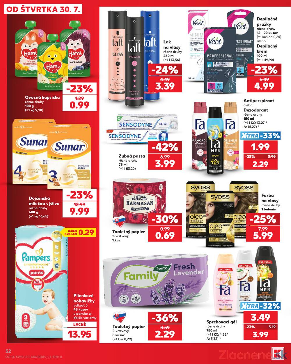Leták Kaufland - Kaufland 30.7. - 5.8. - Kaufland Dolný Kubín - strana 52 Leták Kaufland - Kaufland 30.7. - 5.8. - Kaufland Dolný Kubín - strana 52