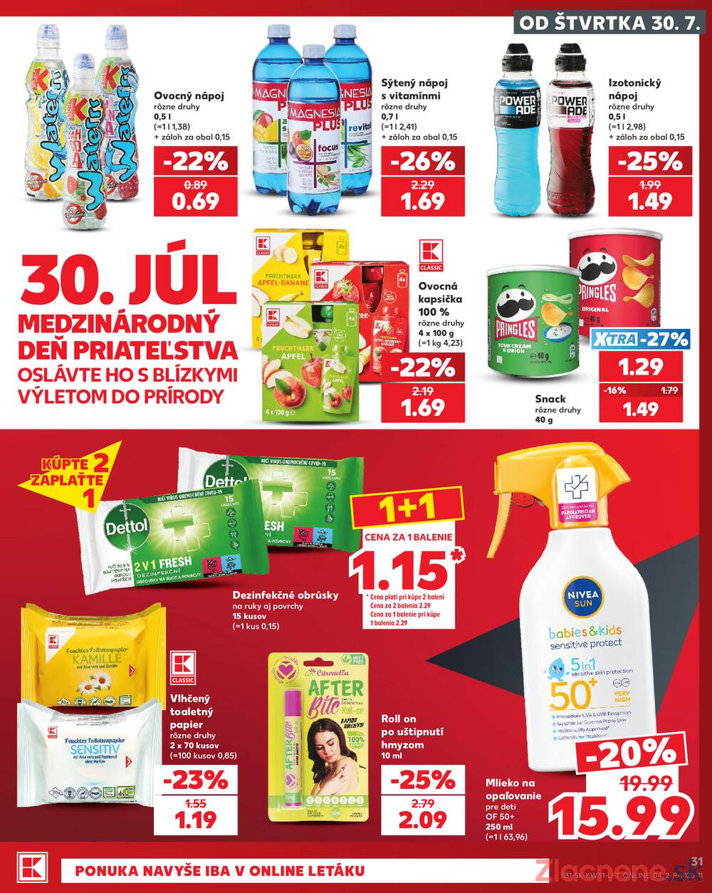 Leták Kaufland - Kaufland 30.7. - 5.8. - Kaufland Rožňava - strana 31 Leták Kaufland - Kaufland 30.7. - 5.8. - Kaufland Rožňava - strana 31