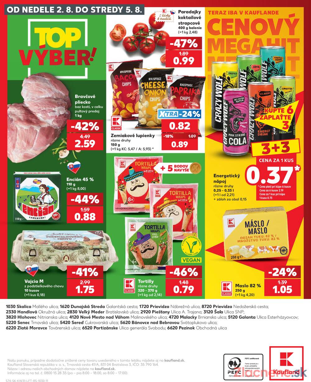 Kaufland 30.7. - 5.8. - Kaufland Sereď