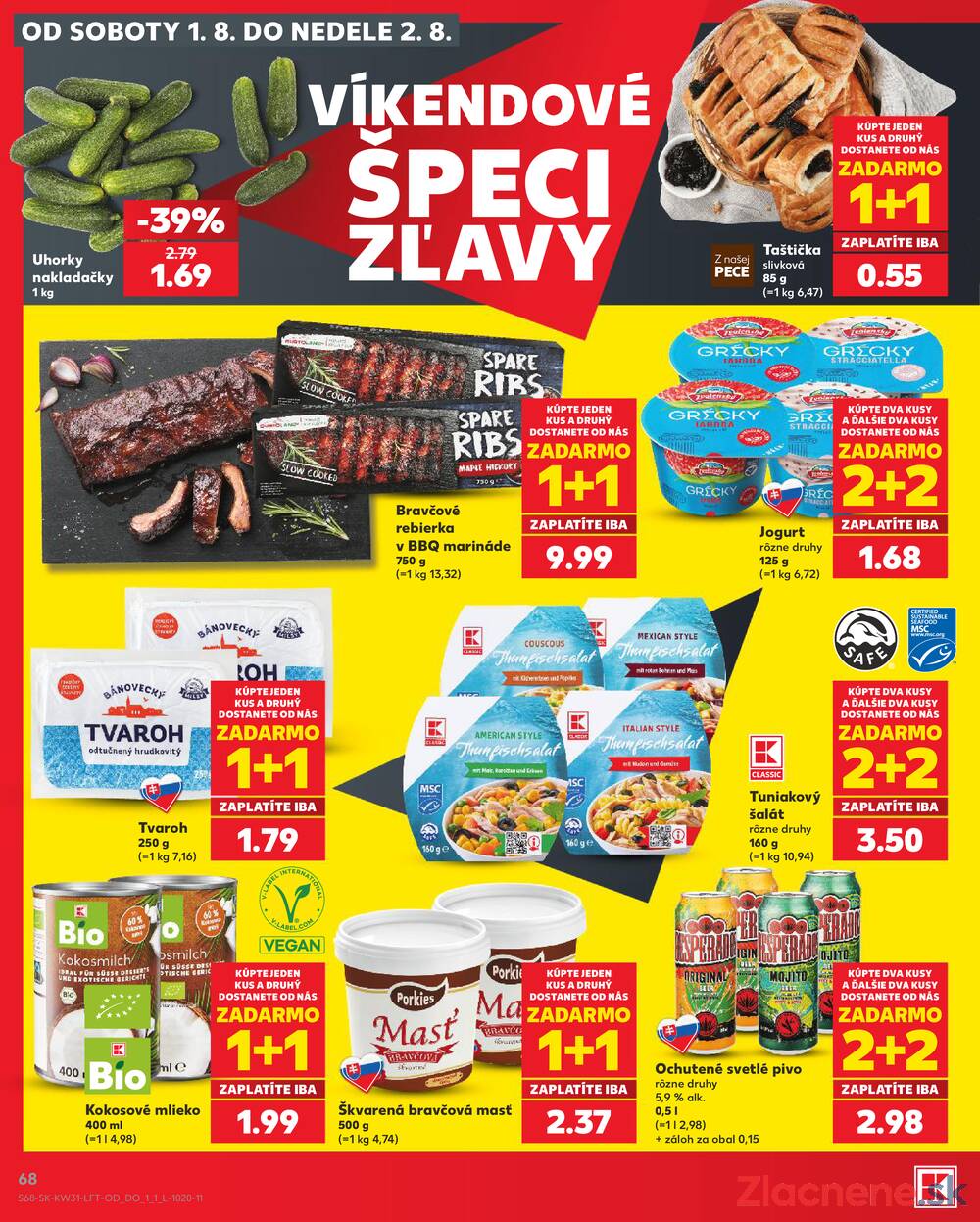 Leták Kaufland - Kaufland 30.7. - 5.8. - Kaufland Prievidza (Necpaly) - strana 68