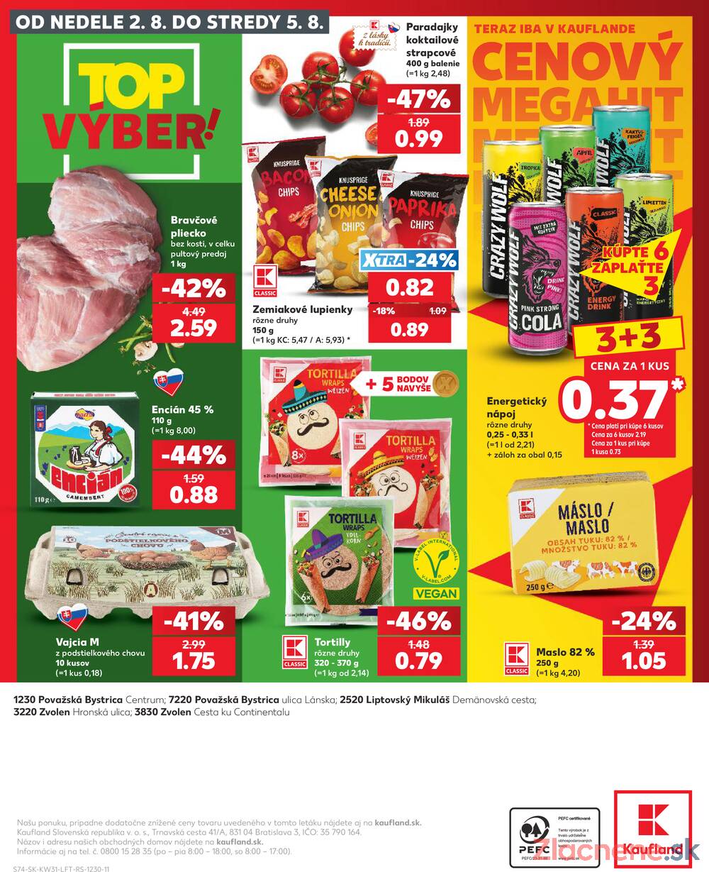 Kaufland 30.7. - 5.8. - Kaufland Považská Bystrica - Centrum