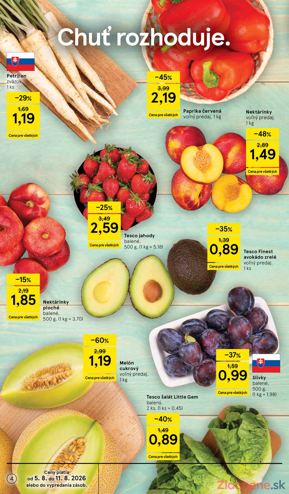 Leták Tesco - Tesco hypermarkety 5.8. - 11.8. - strana 4 Leták Tesco - Tesco hypermarkety 5.8. - 11.8. - strana 4