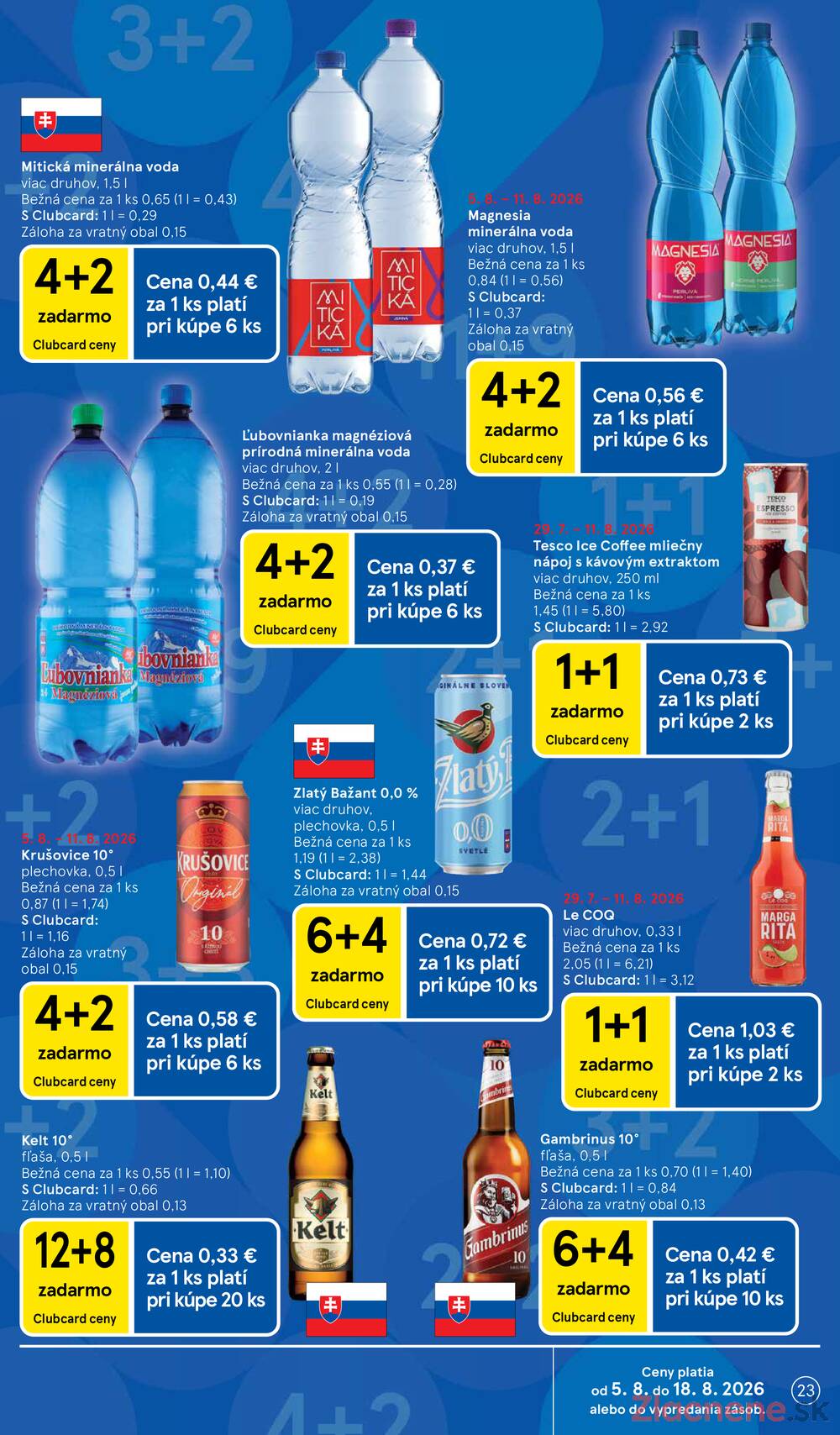 Leták Tesco - Tesco hypermarkety 5.8. - 11.8. - strana 23 Leták Tesco - Tesco hypermarkety 5.8. - 11.8. - strana 23
