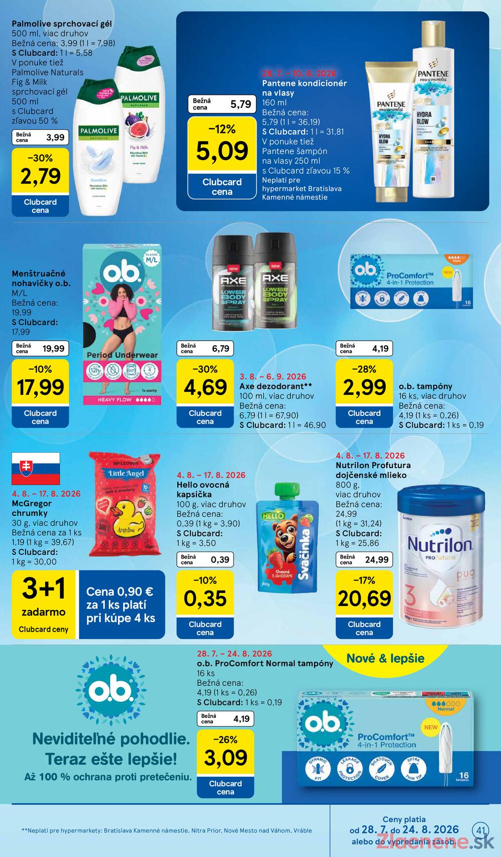 Leták Tesco - Tesco hypermarkety 5.8. - 11.8. - strana 41 Leták Tesco - Tesco hypermarkety 5.8. - 11.8. - strana 41