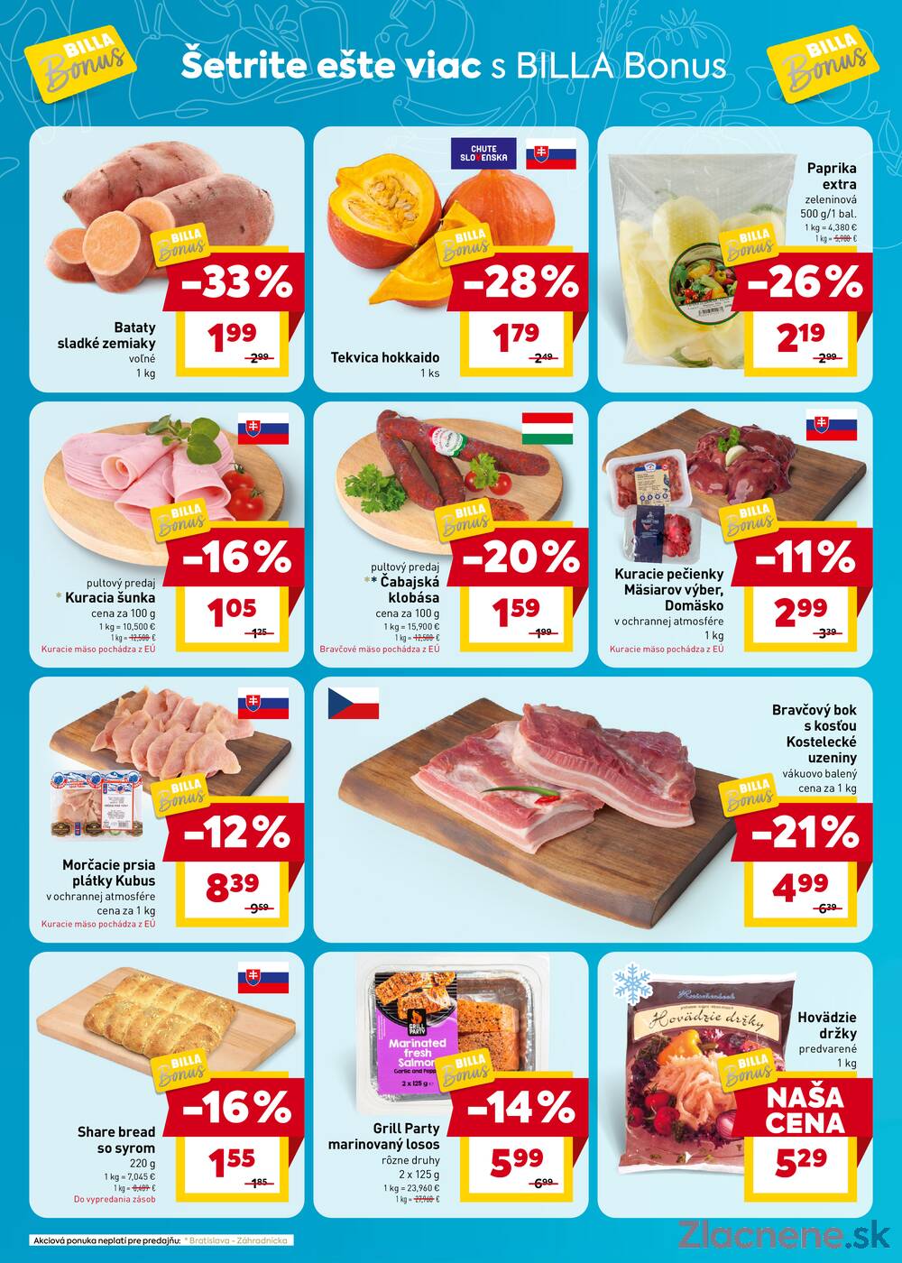 BILLA Bonus leták do 4.8.