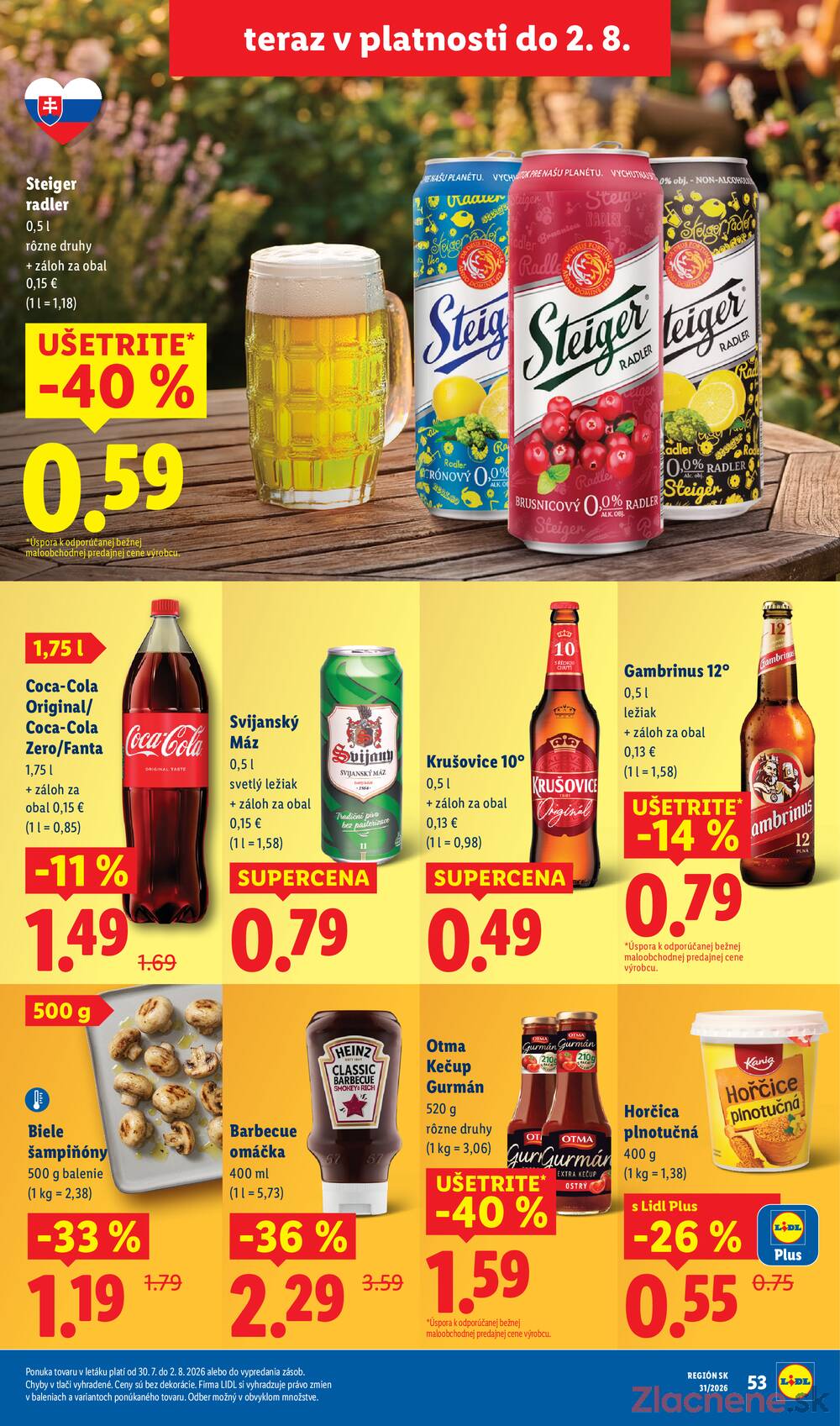 Lidl Štvrtek do 2.8.