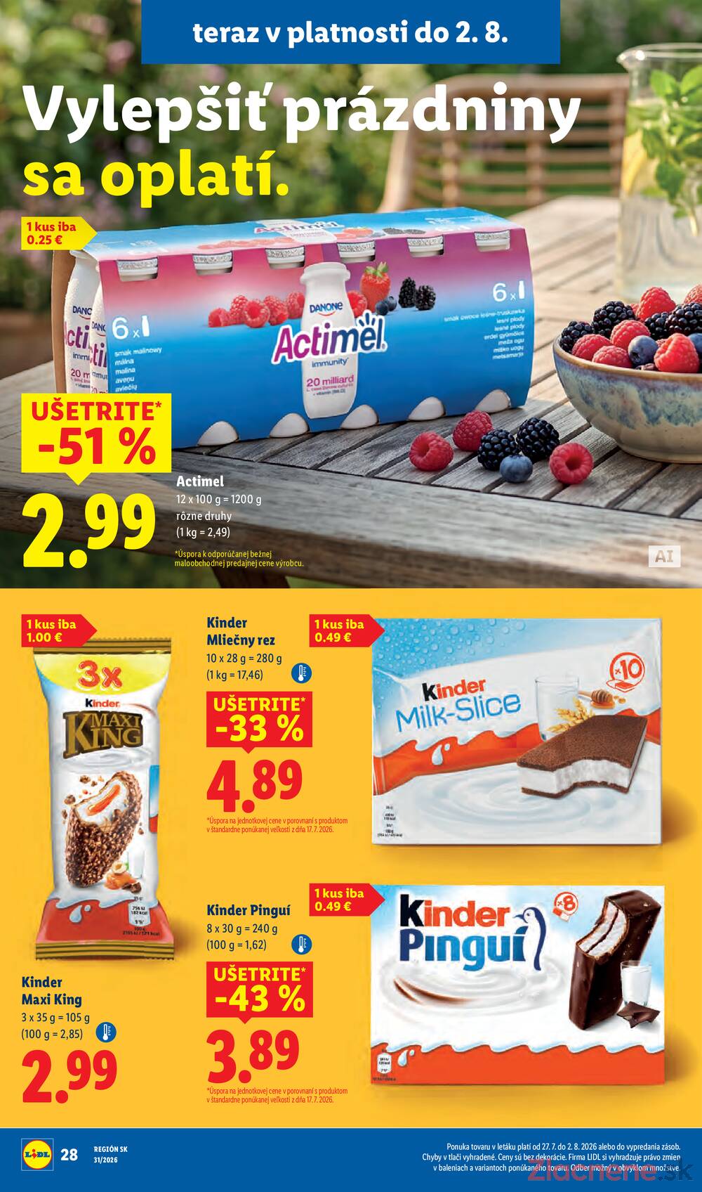 Lidl Štvrtek do 2.8.