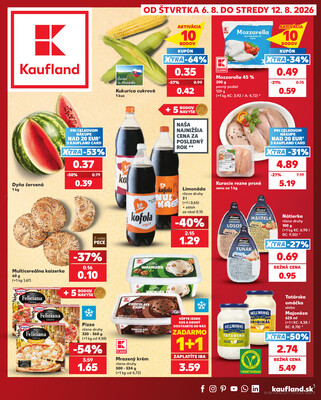 Leták Kaufland 6.8. - 12.8. - Kaufland Púchov