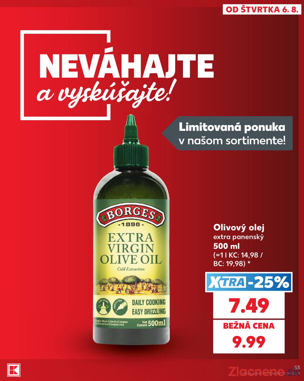 Kaufland 6.8. - 12.8. - Kaufland Poprad - Jiřího Wolkera