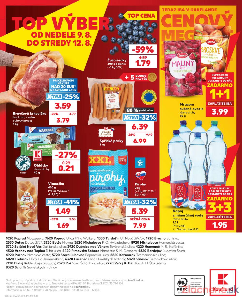 Kaufland 6.8. - 12.8. - Kaufland Poprad - Jiřího Wolkera