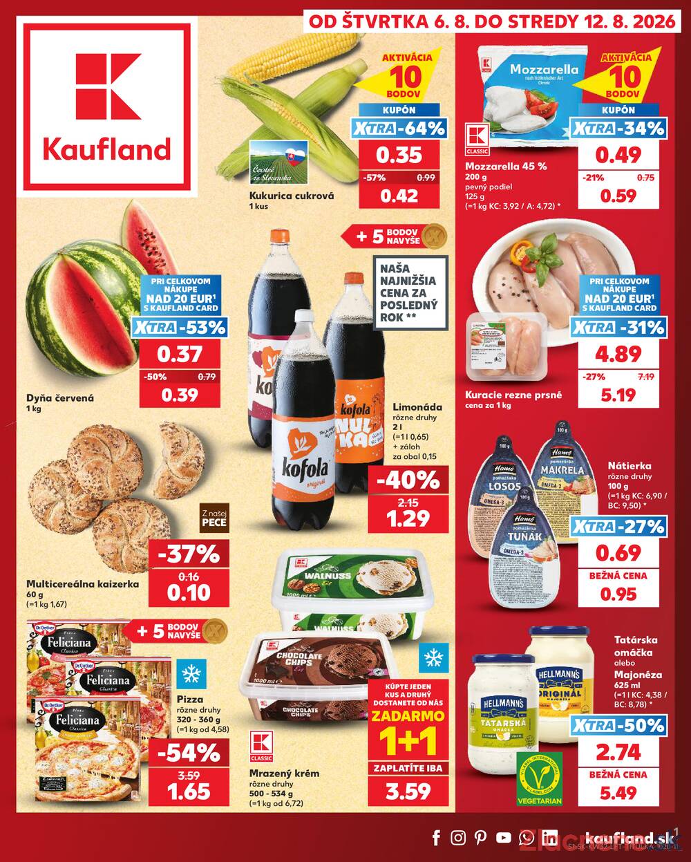 Kaufland 6.8. - 12.8. - Kaufland Piešťany