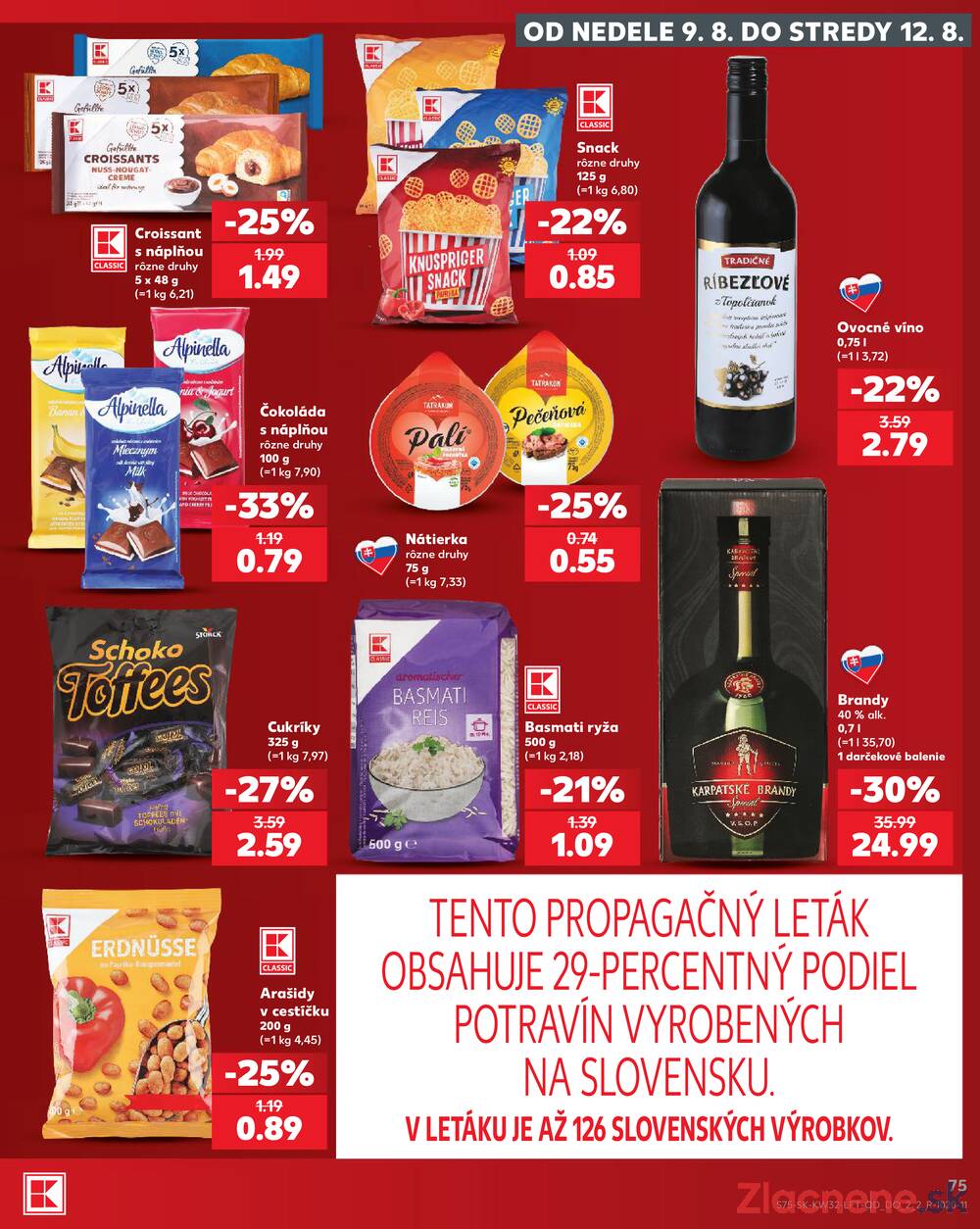 Kaufland 6.8. - 12.8. - Kaufland Trnava - Juh - Bratislavská