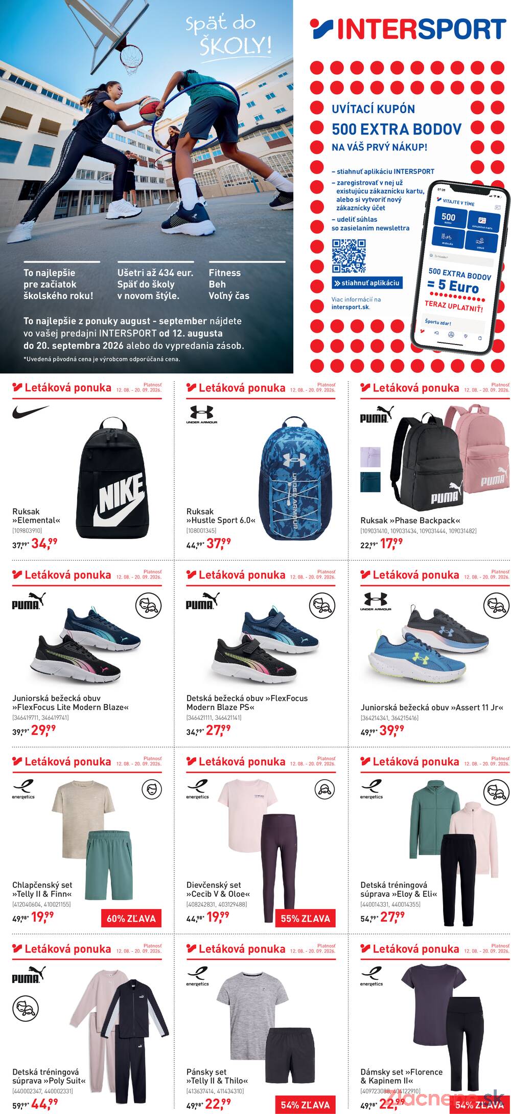 Leták INTERSPORT - Intersport od 12.8. do 20.9.2026 - strana 1 Leták INTERSPORT - Intersport od 12.8. do 20.9.2026 - strana 1