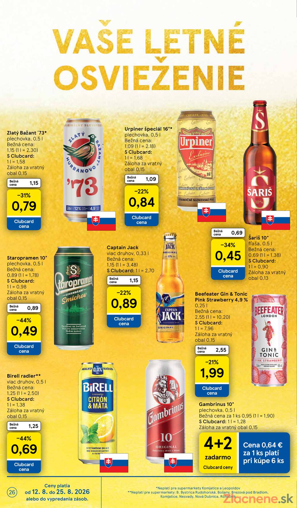 Tesco supermarkety od 12.8. do 18.8.2026
