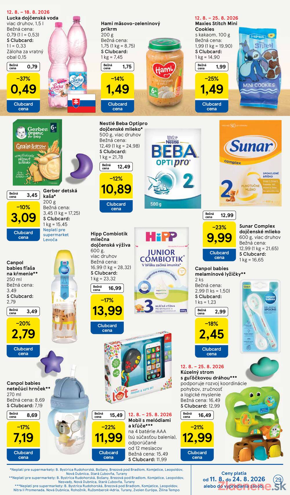 Tesco supermarkety od 12.8. do 18.8.2026